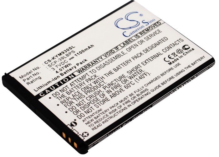 Kyocera Echo, M9300, SCP-9300 SCP-39LBPS аккумулятор 1100mAh