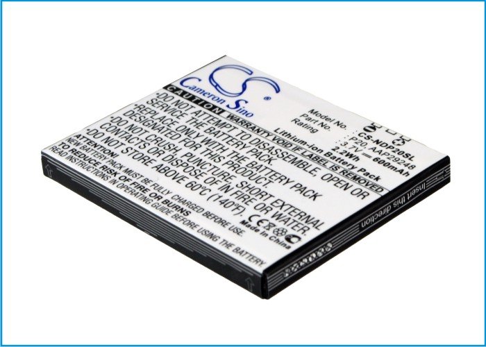 NTT Docomo P-01B, P-02B, P-04B P20, AAP29248 akumulatoru 600mAh