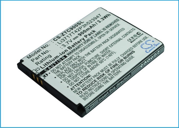 ZTE Li3717T42P3h523947 mobile phone battery 950mAh