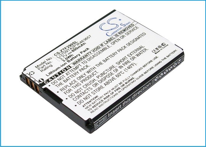 ZTE Li3709T42P3h463657, Li3708T42P3h463657 mobile phone battery 800mAh