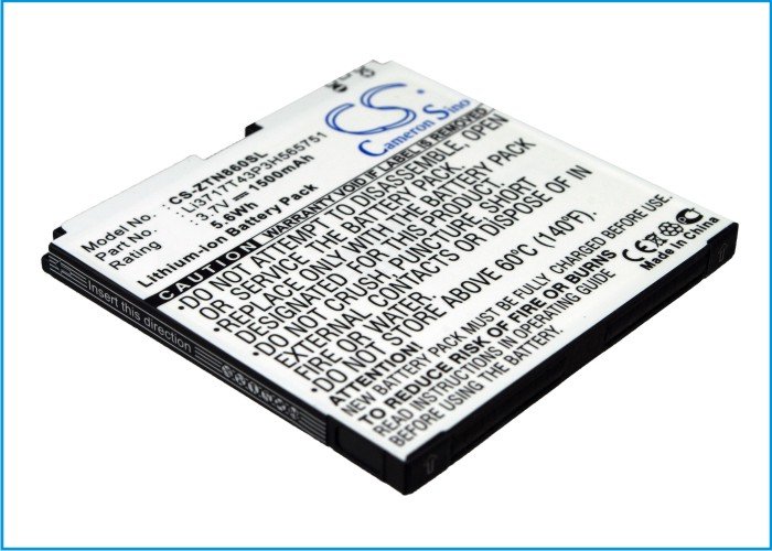 ZTE Li3717T43P3H565751, Li3717T43P3H565751-H mobile phone battery 1500mAh
