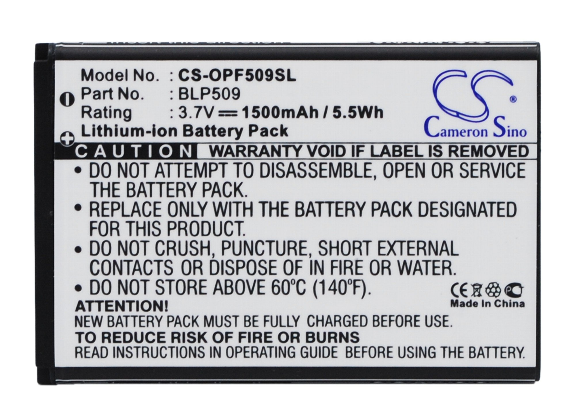 OPPO BLP509 akumulatoru 1500mAh