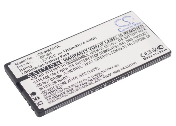 Nokia BP-5H tālruņa akumulators 1200mAh