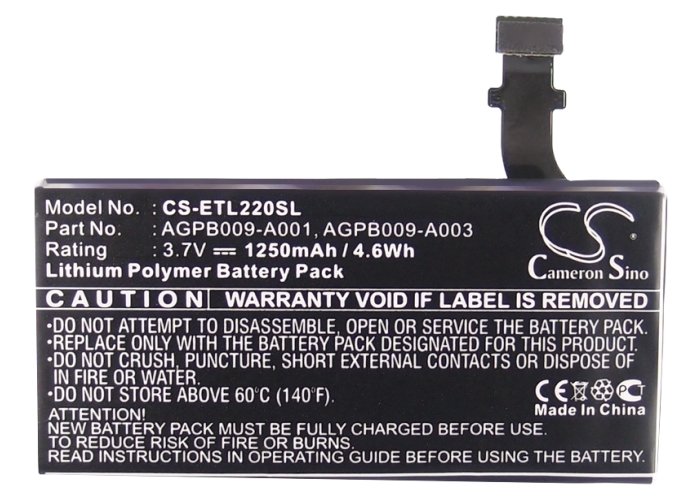 Sony AGPB009-A001 battery 1250mAh