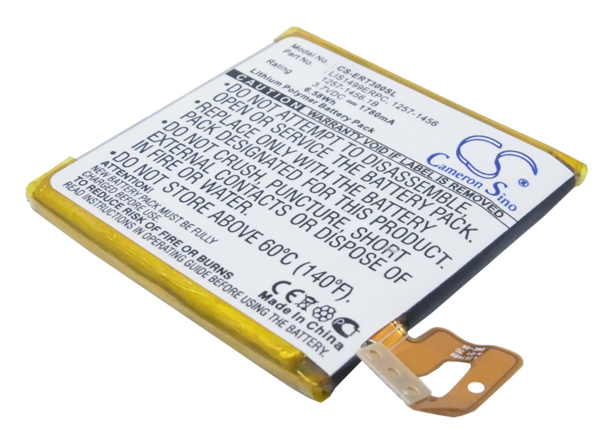 Sony LIS1499ERPC, 1257-1456, 1257-1456.1B akku 1780mAh