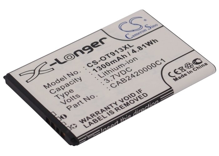 Alcatel CAB14P0000C1, CAB2420000C1 mobile phone battery 1300mAh