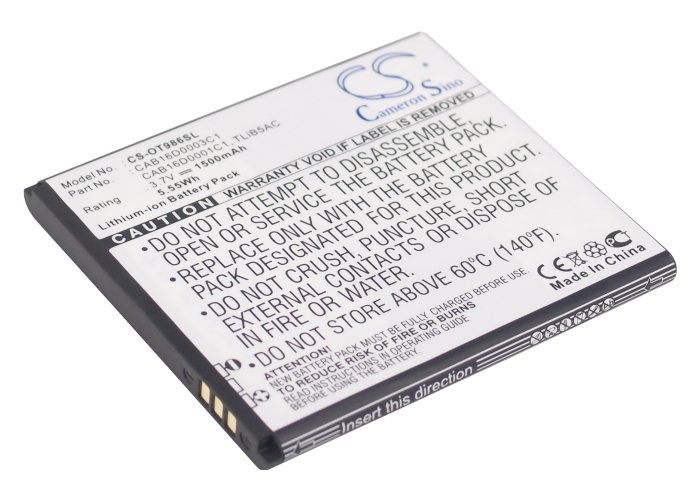Alcatel TLiB5AC mobile phone battery 1500mAh