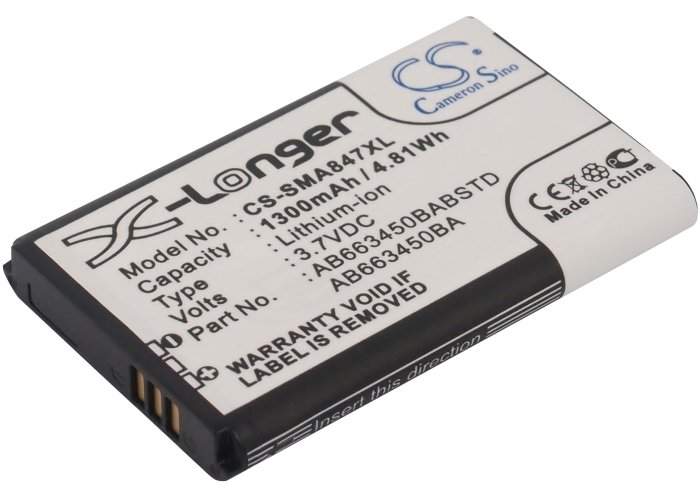Samsung AB663450BA, AB663450BABSTD aku 1300mAh