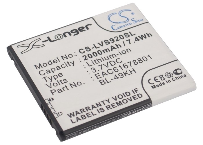 LG BL-49KH, EAC61678801 mobile phone battery 2000mAh