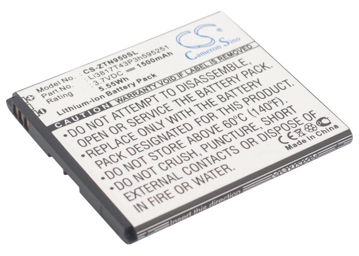 ZTE Li3817T43P3h595251 mobile phone battery 1500mAh