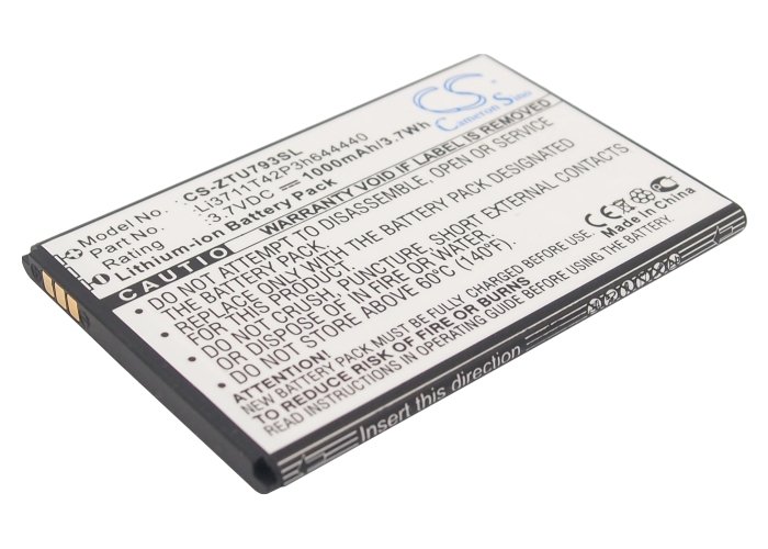 ZTE Li3711T42P3h644440 mobile phone battery 1000mAh