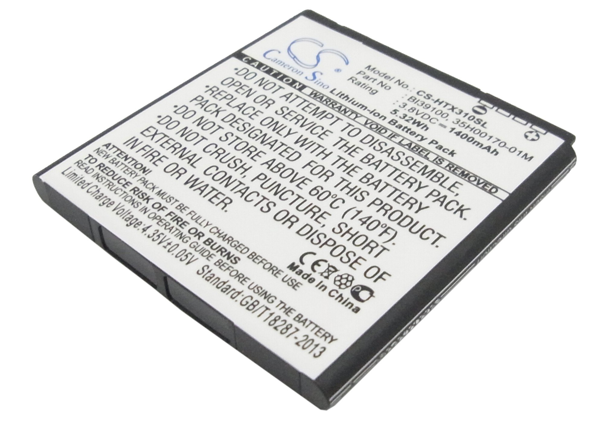 SmartPhone BI39100, 35H00170-01M akumulatoru 1400mAh