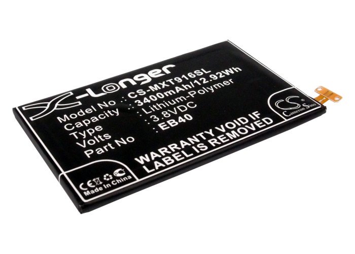 Motorola EB40, SNN5910, SNN5910A, SNN5910B aku 3400mAh