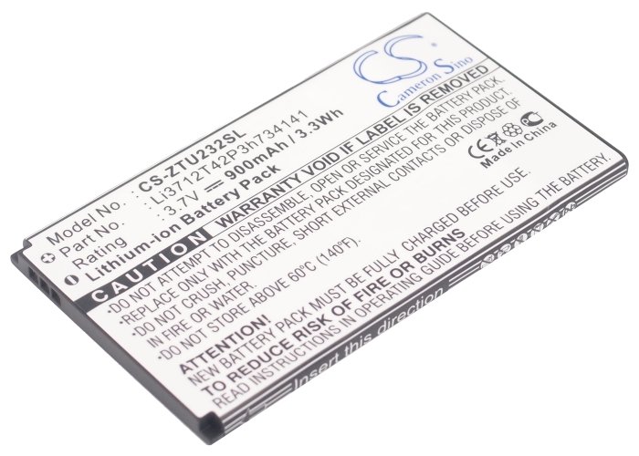 ZTE Li3712T42P3h734141 mobile phone battery 900mAh