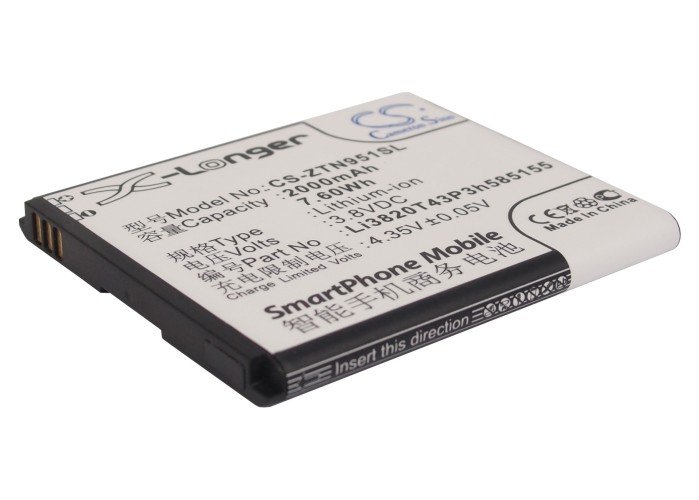 ZTE Li3820T43P3h585155 akumulatoru 2000mAh