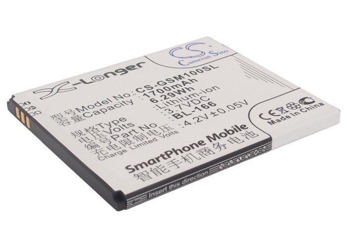 Gsmart BL-166 mobile phone battery 1700mAh