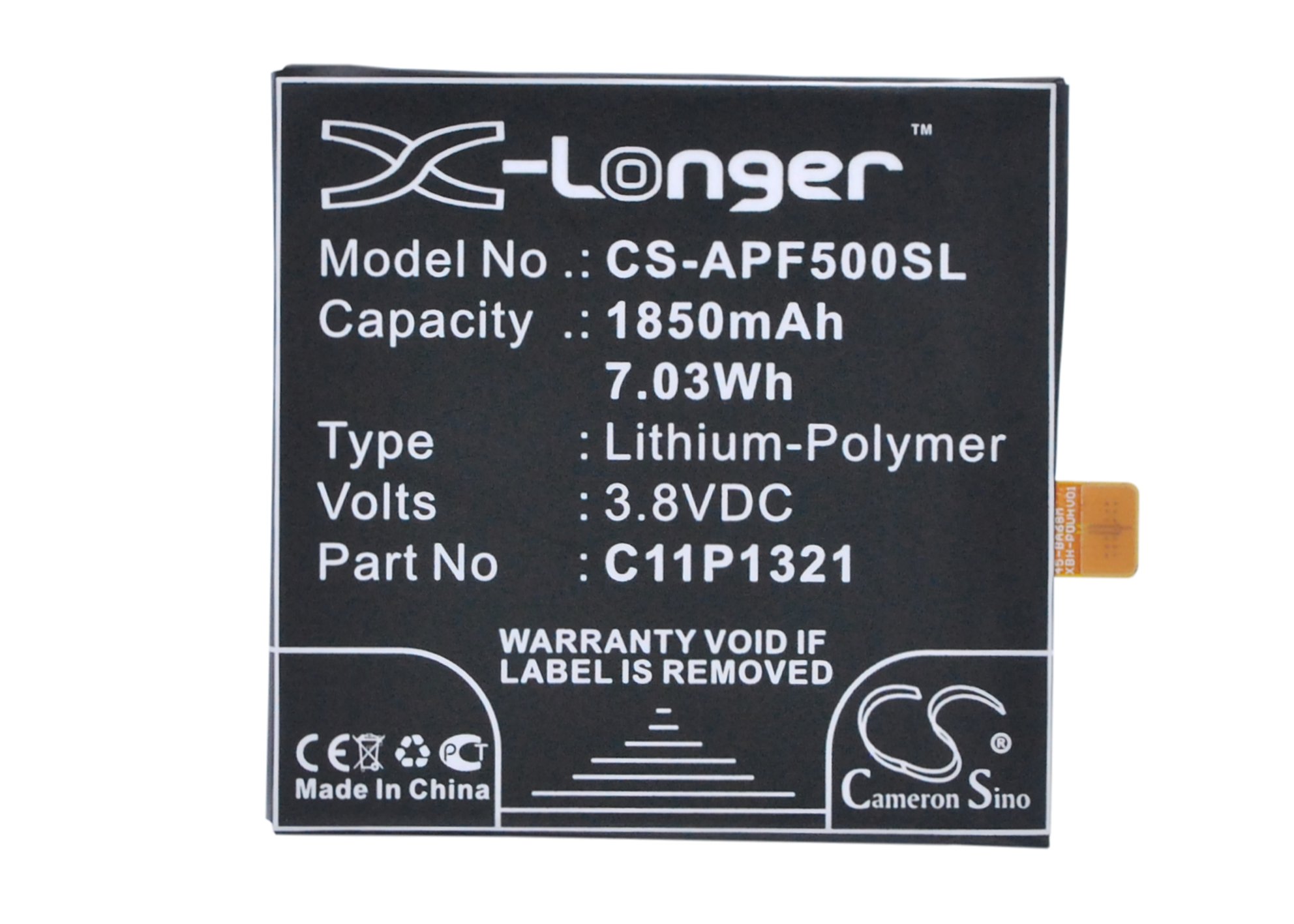 Asus C11P1321 2000mAh аккумулятор телефона