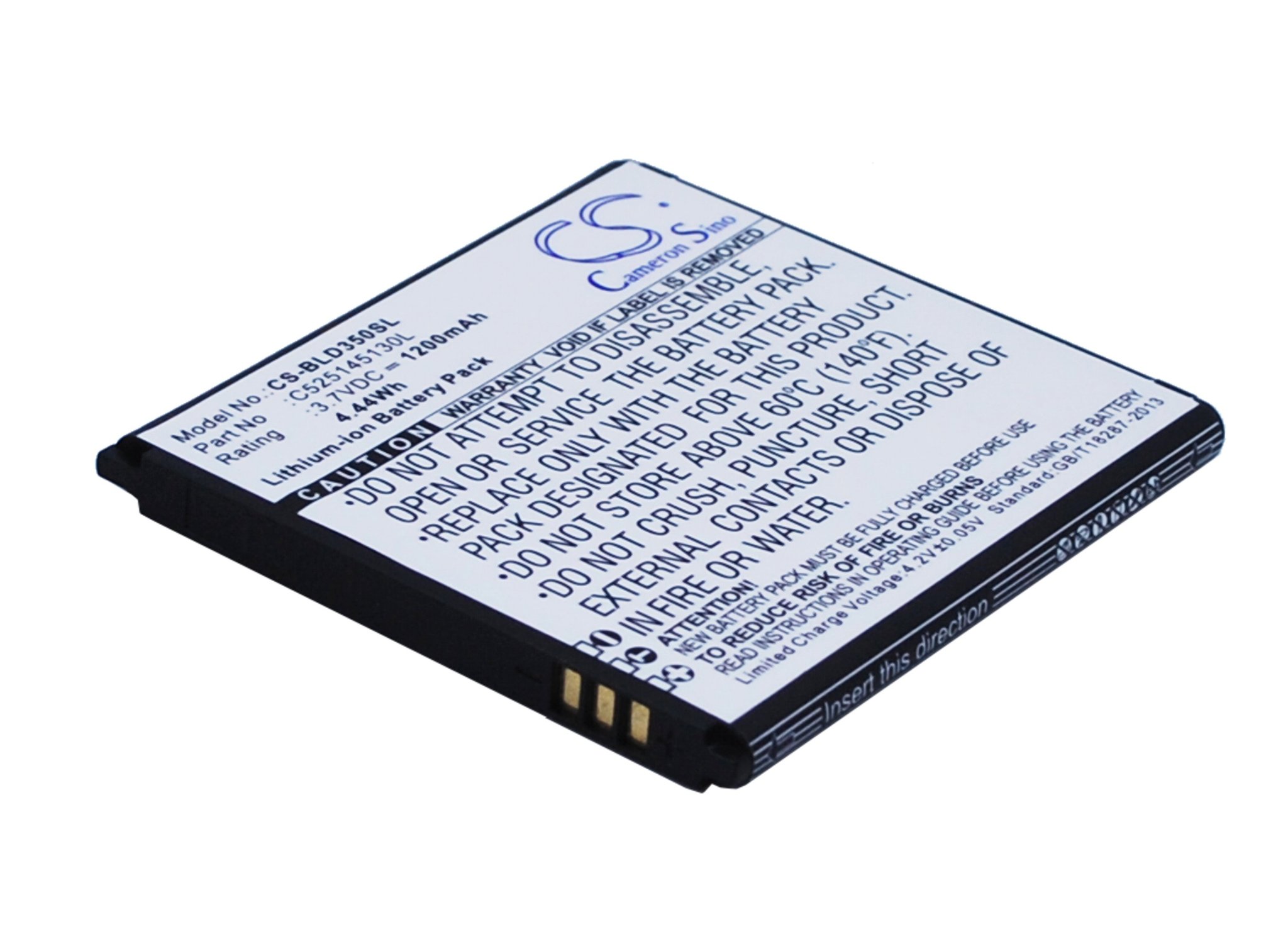 BLU Neo 3.5, S310L, S310U, S370, Dash 4.0 CE, D350, D370 1200mAh mobile phone battery