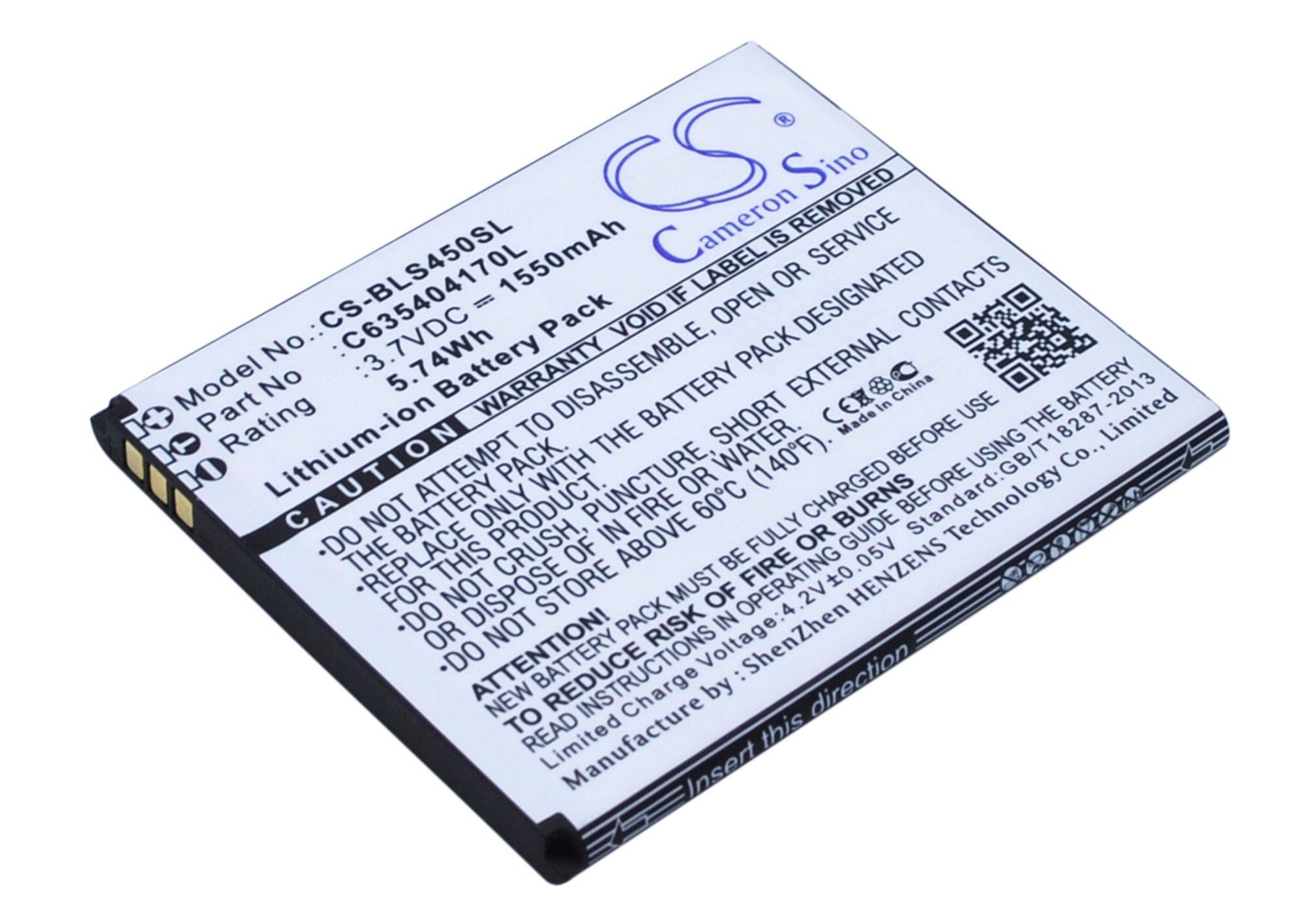 BLU Star 4.5, S450 1550mAh mobile phone battery