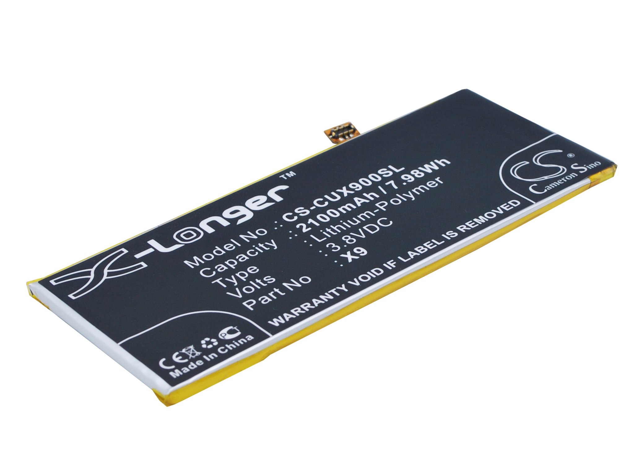 Cubot X9 2100mAh akumulatoru