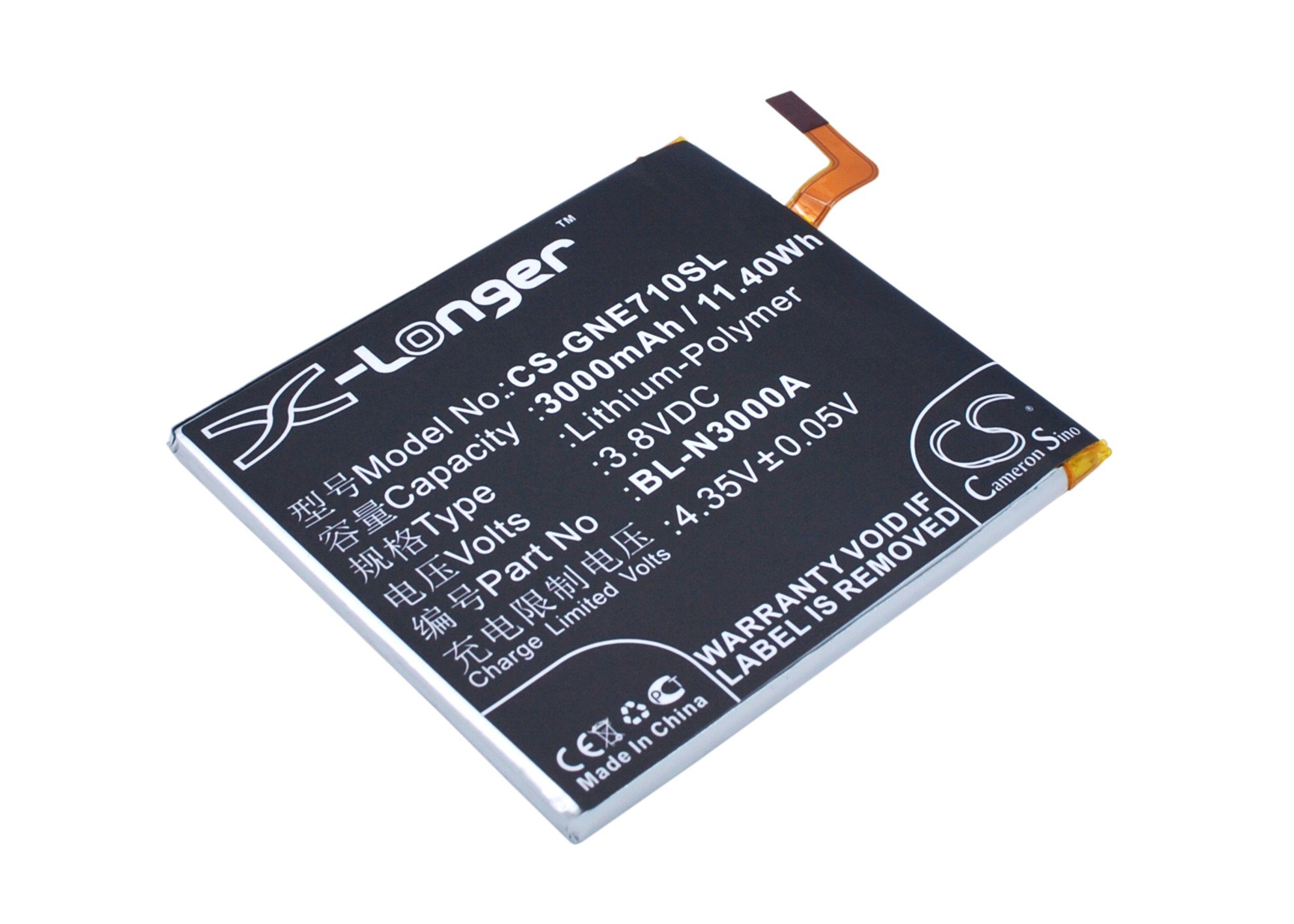 Gionee BL-N3000A 3000mAh mobile phone battery