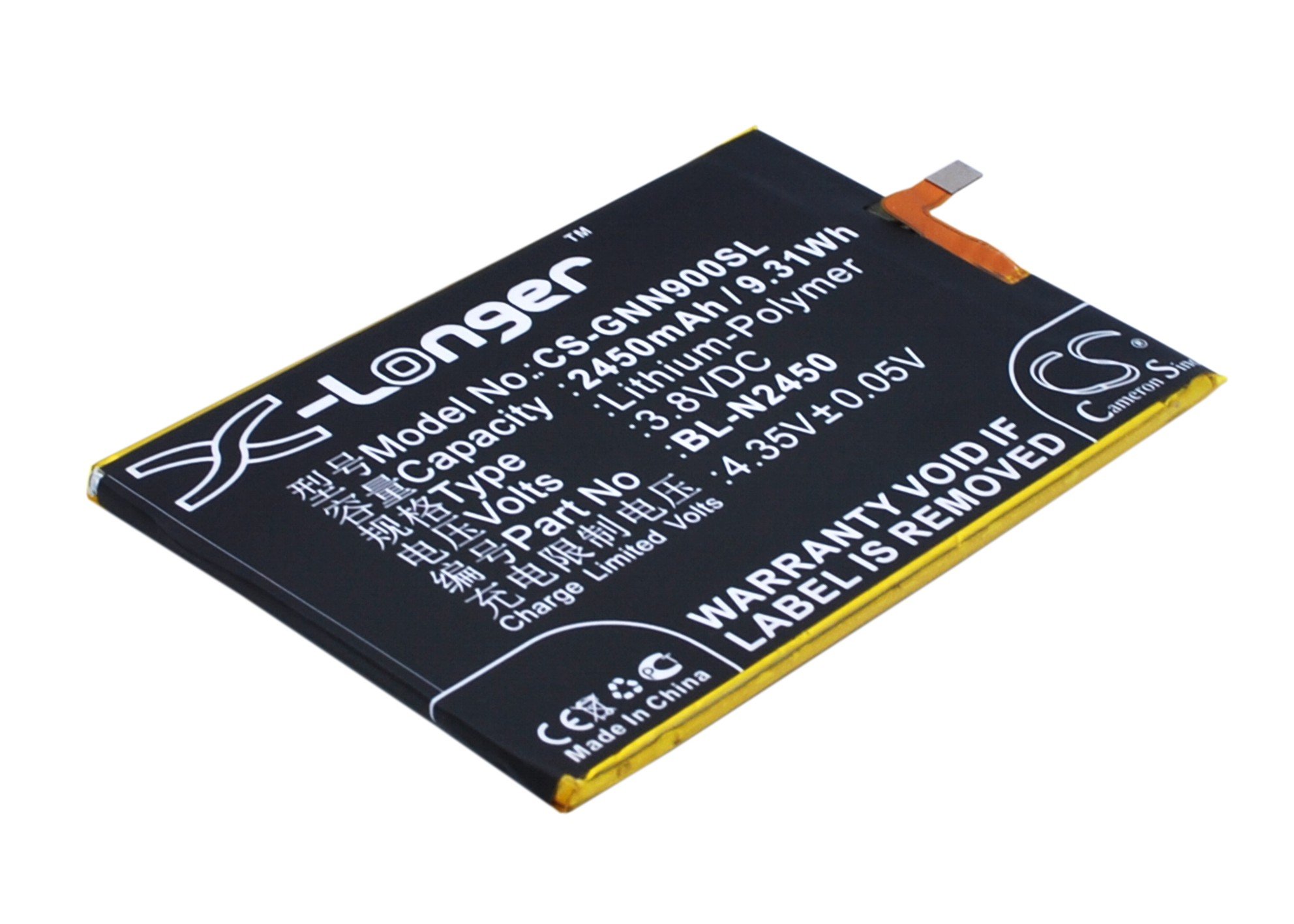 Gionee BL-N2450 2400mAh mobile phone battery