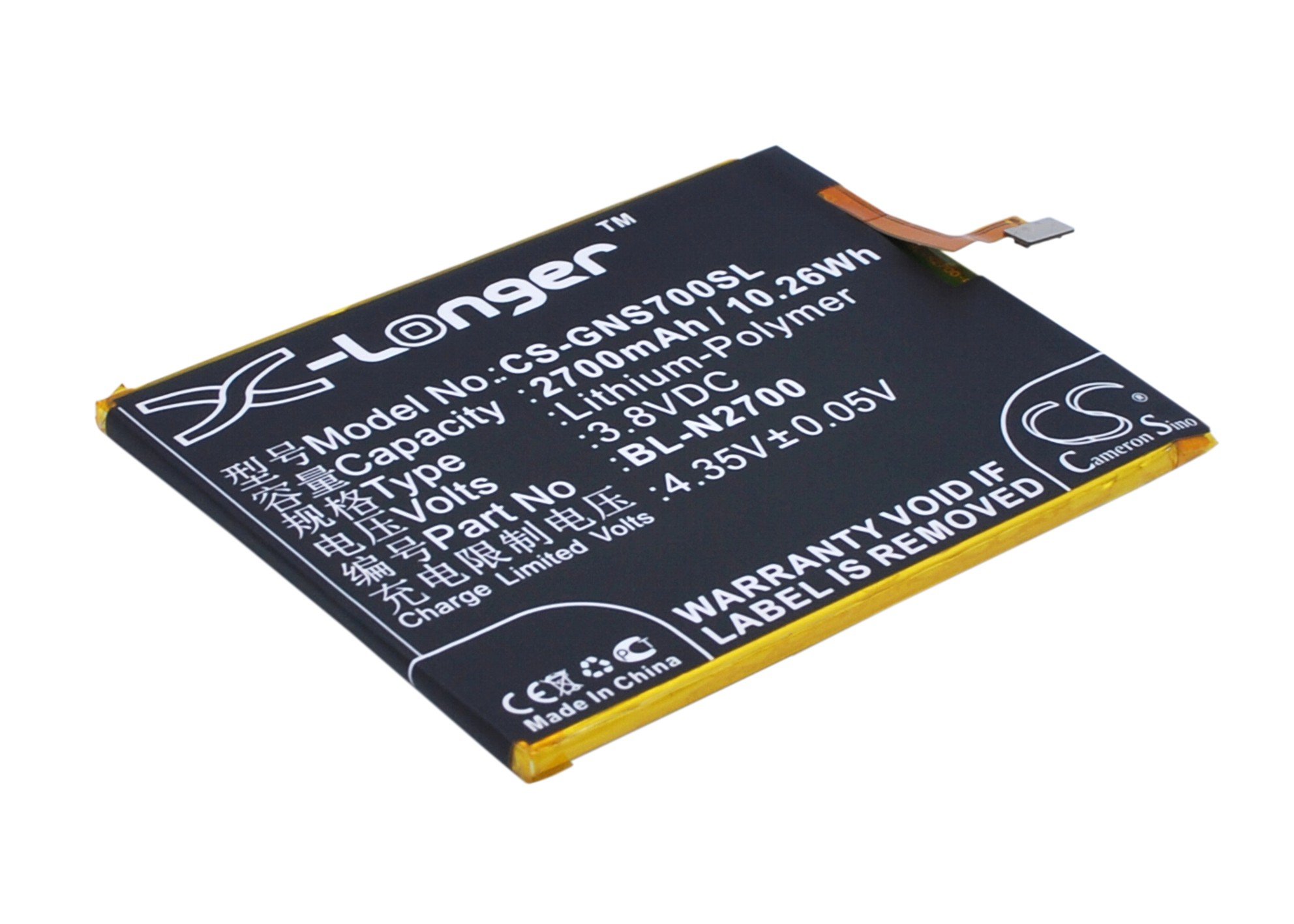 Gionee BL-N2700 2700mAh mobile phone battery