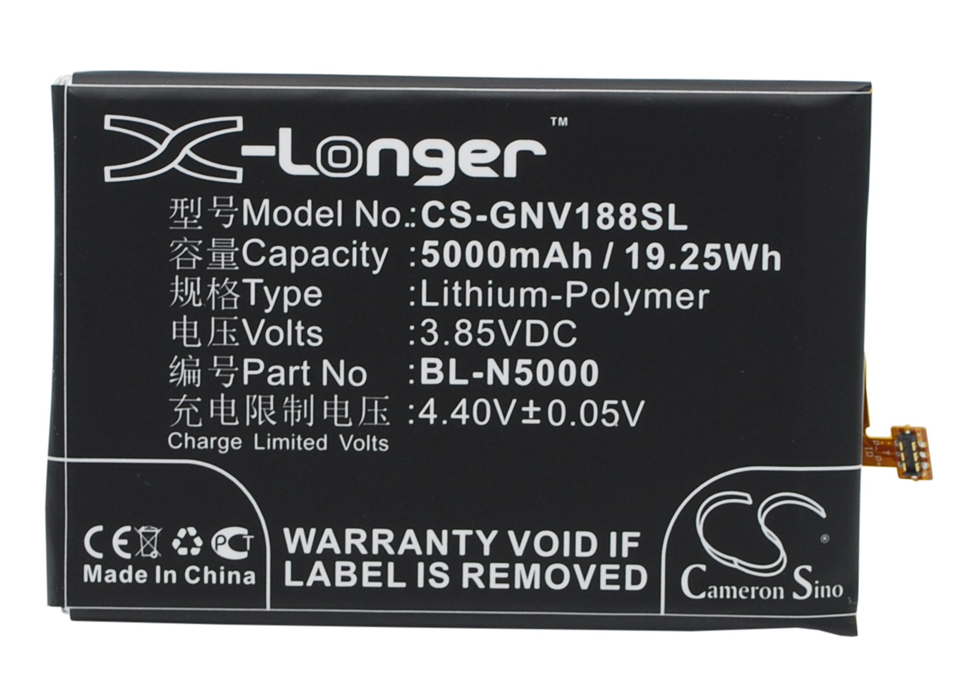 Gionee BL-N5000 5000mAh akumulatoru