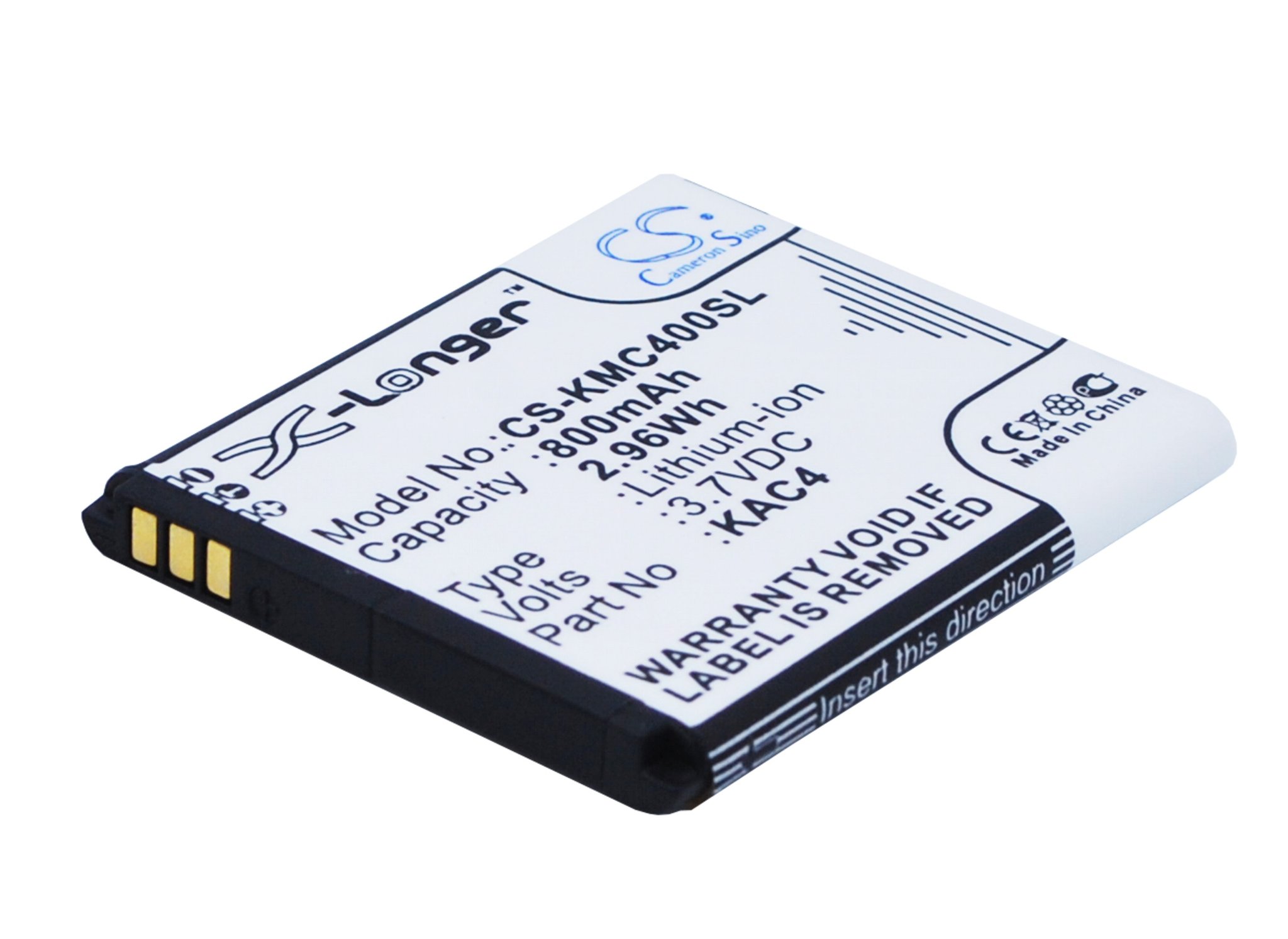 Kazam KAC4, KAC4-AAABD008954 800mAh aккумулятор