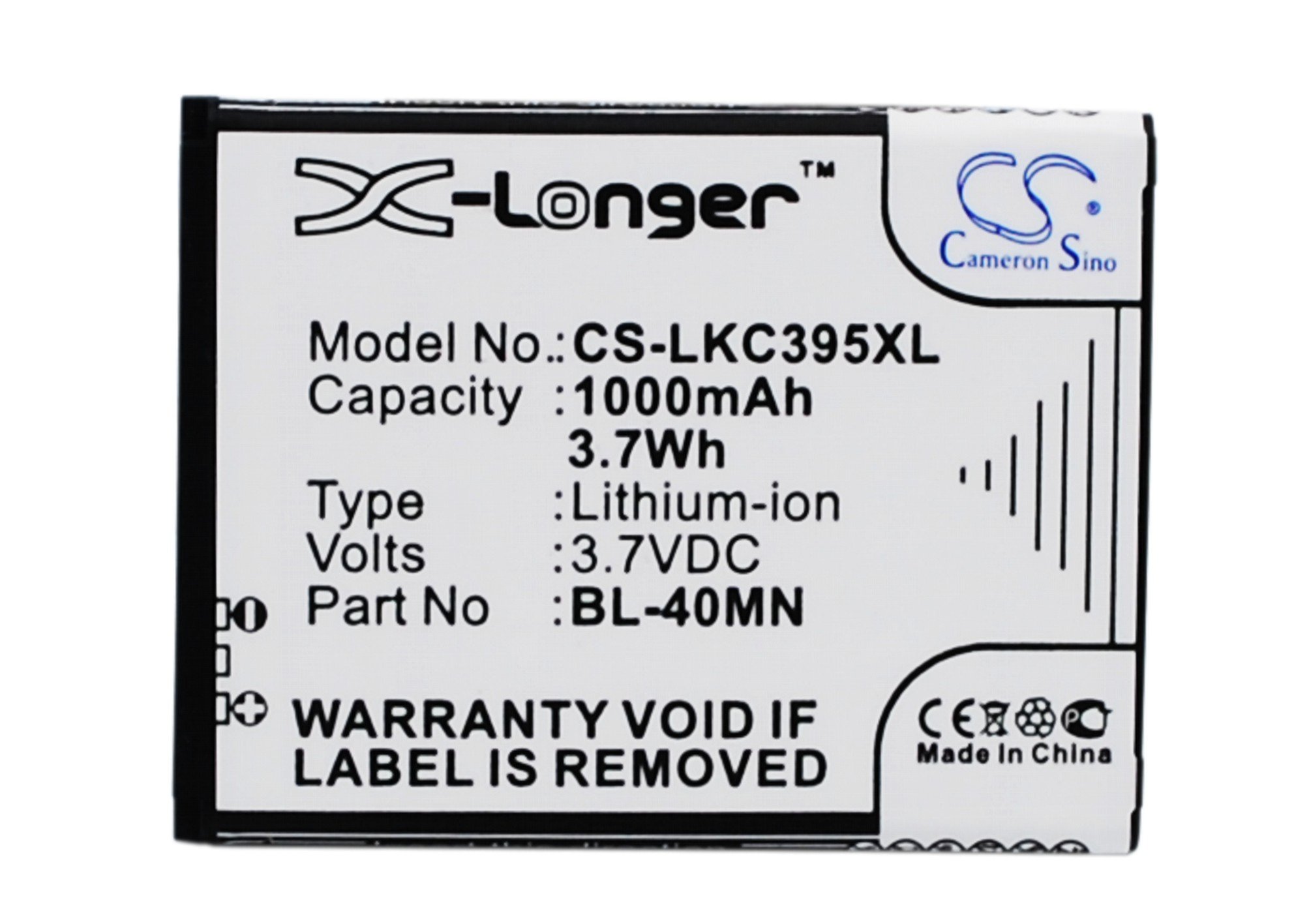 LG BL-40MN, EAC61700902 1000mAh aккумулятор