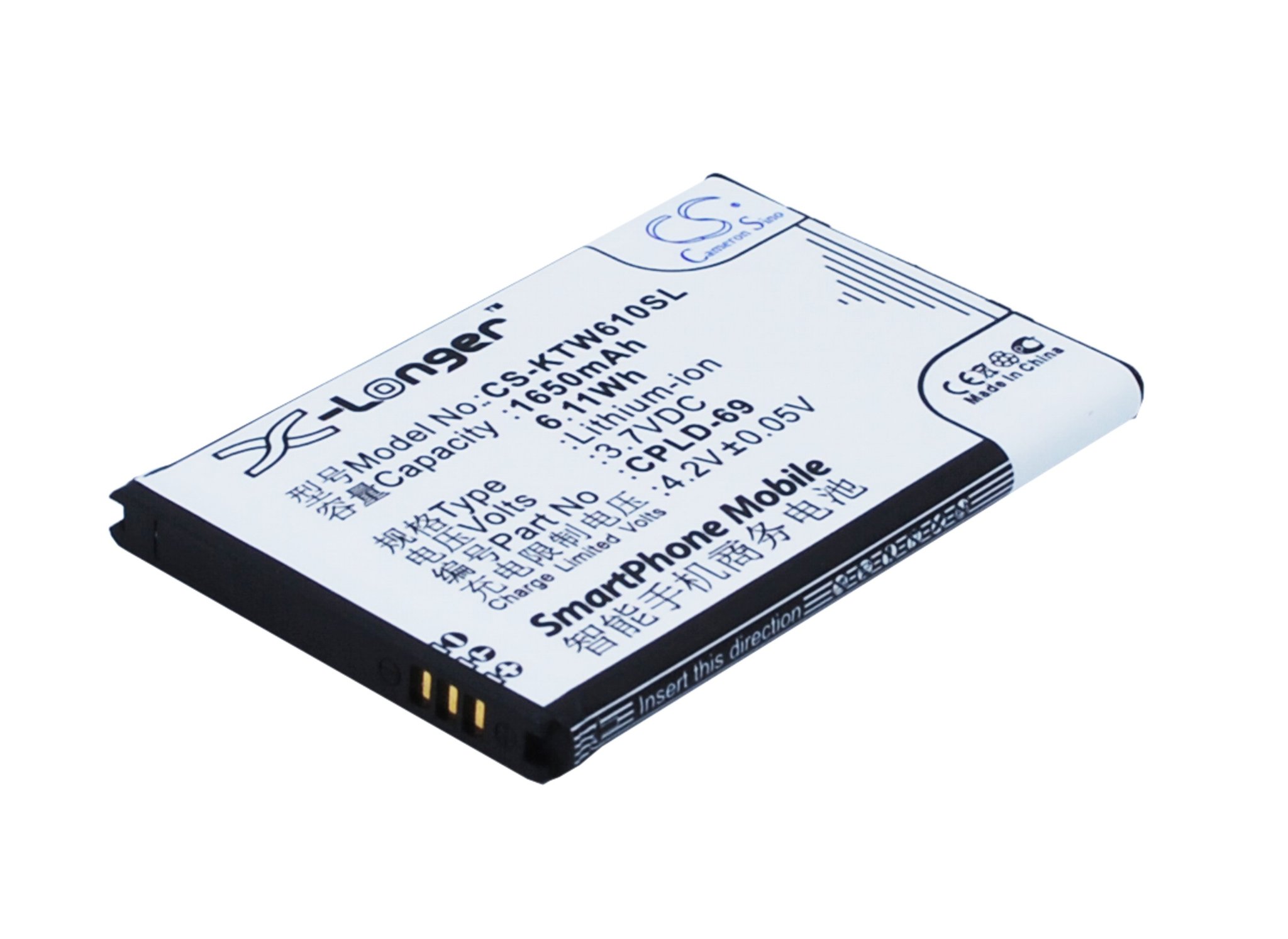 K-Touch TBW7801 1650mAh aккумулятор