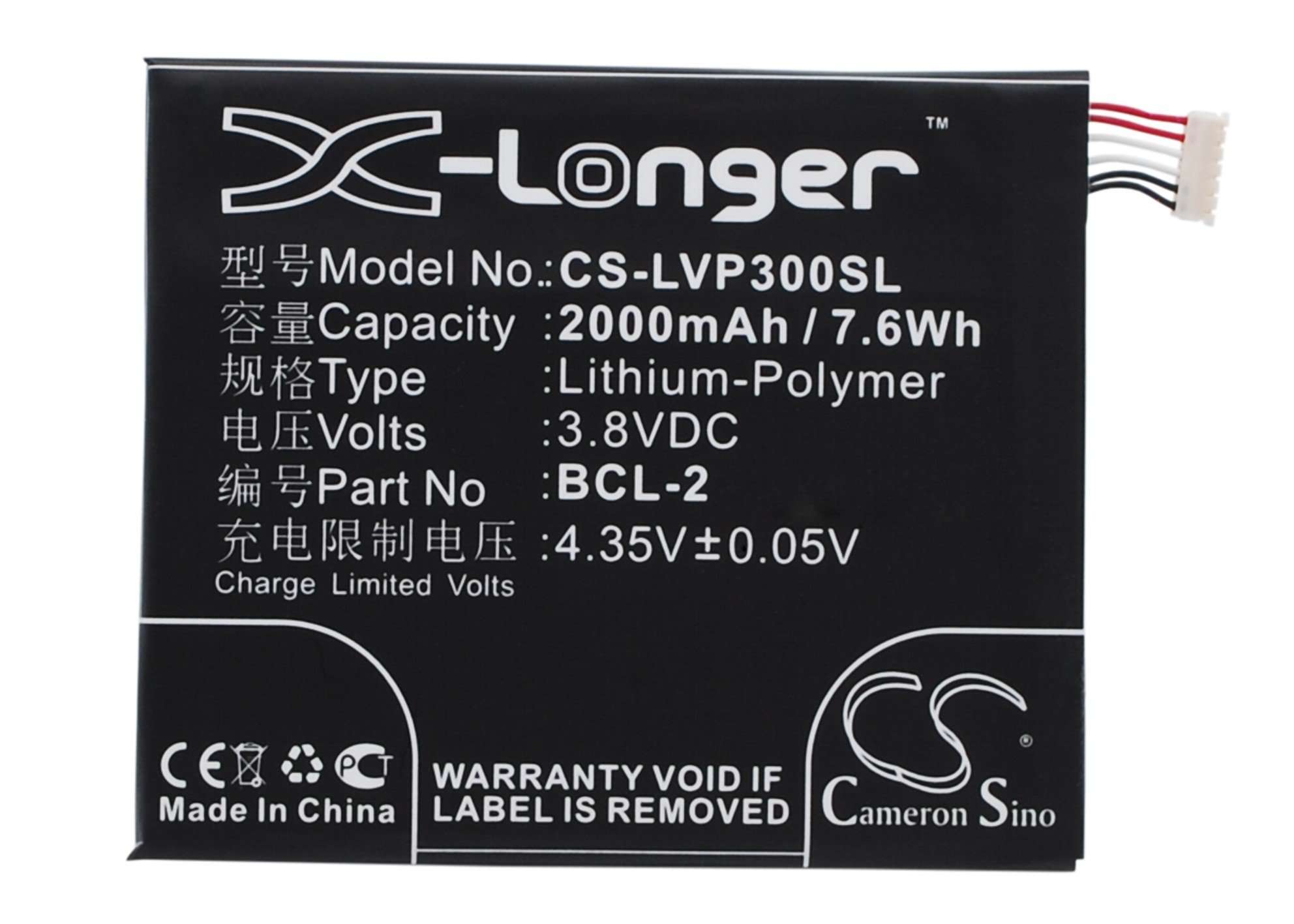 LAVA BCL-2 2000mAh aккумулятор