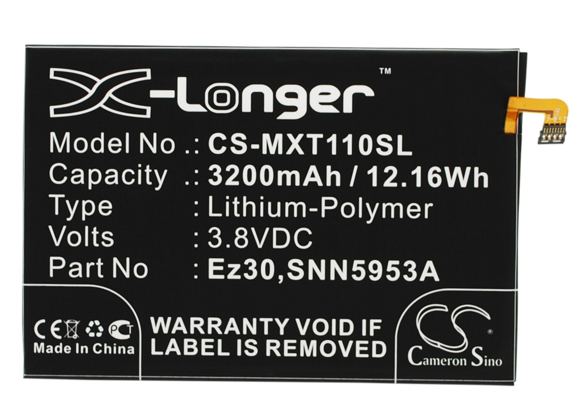 Motorola EZ30, SNN5953A 3200mAh mobiiltelefoni aku