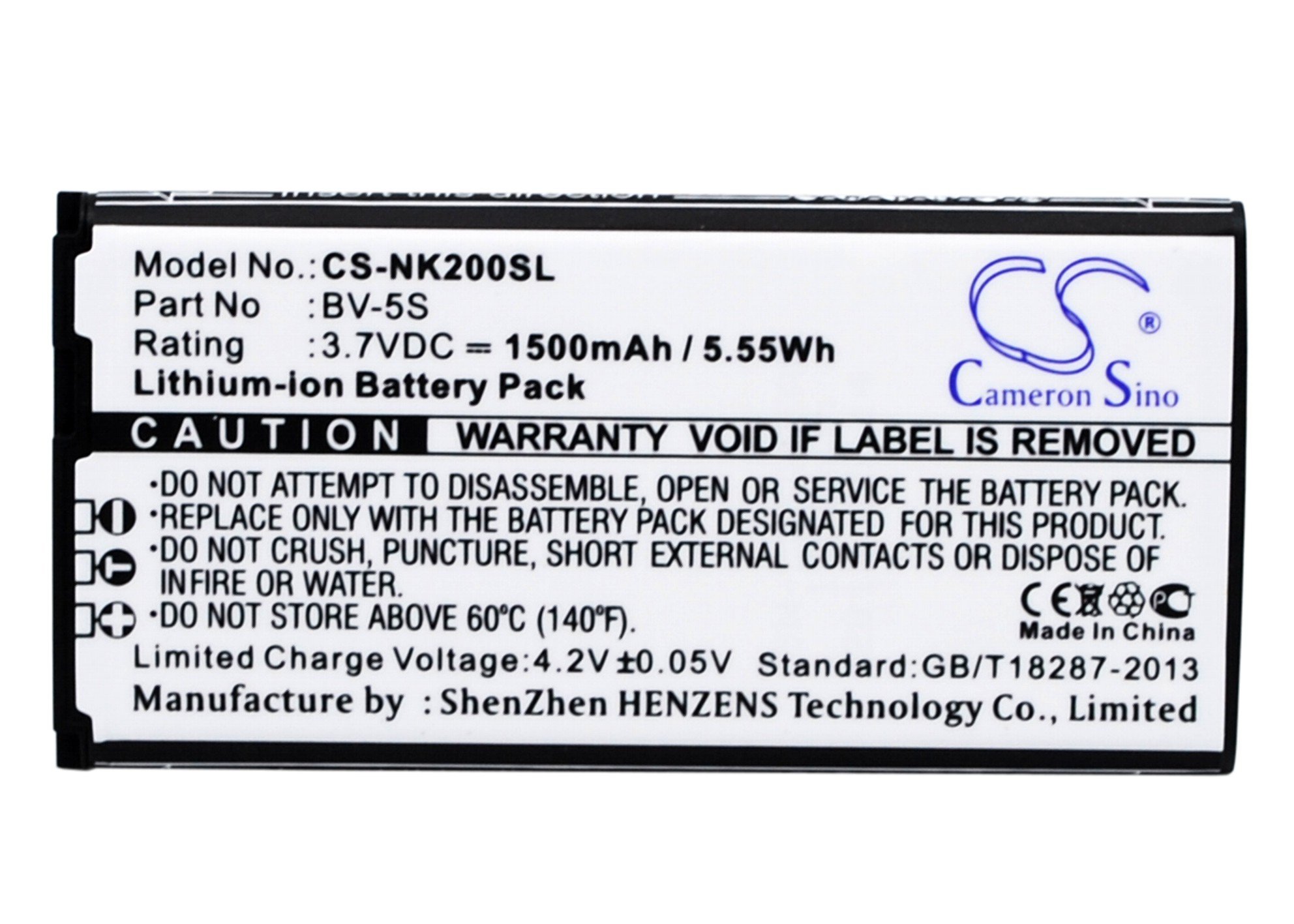 Nokia BV-5S 1500mAh akumulatoru