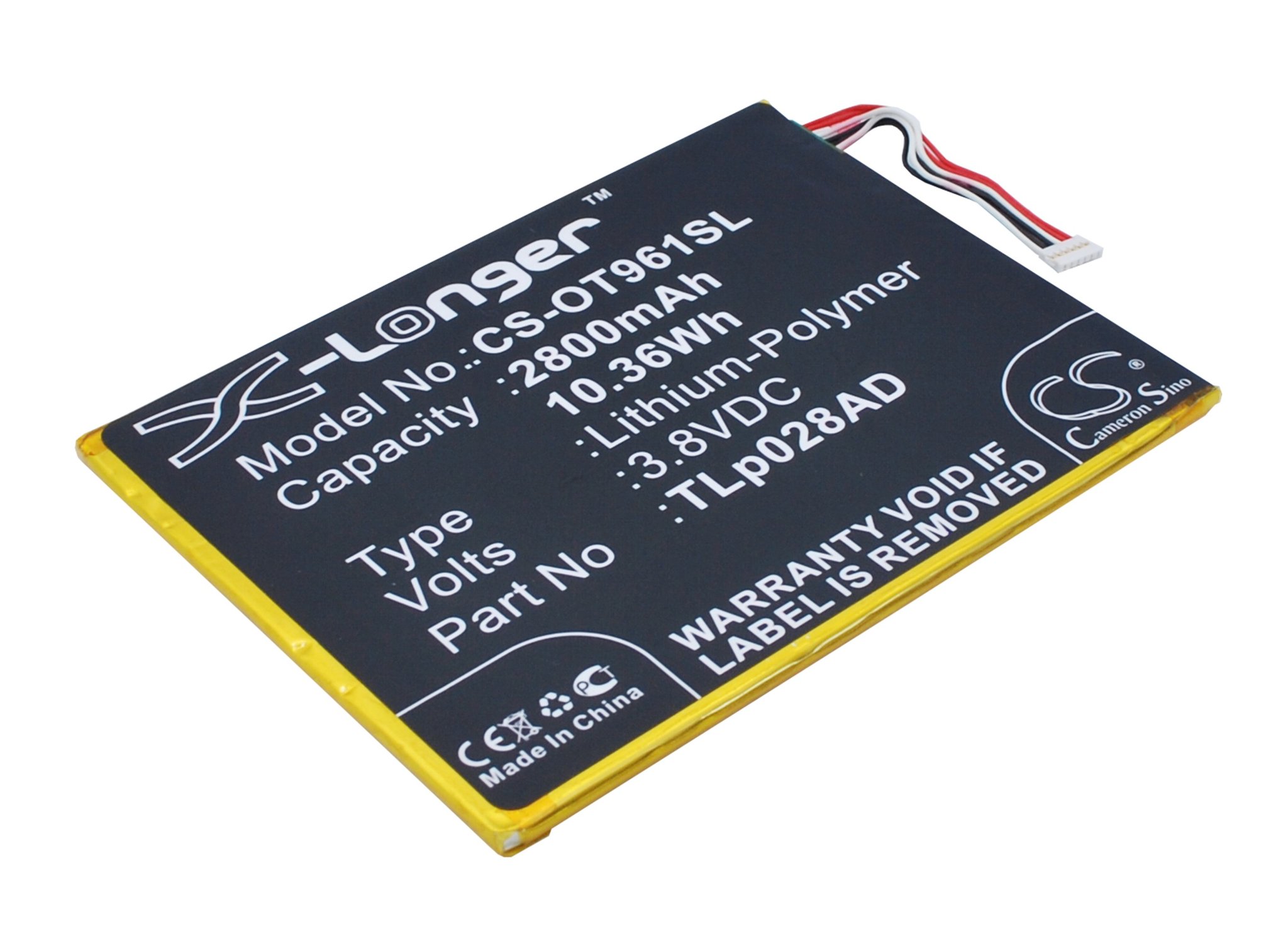 Alcatel TLp028AD 2800mAh tālruņa akumulators