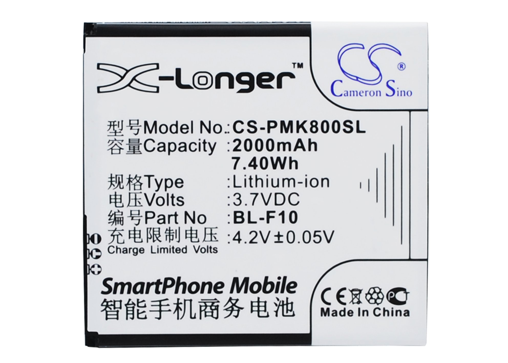 Phicomm BL-F10 2000mAh akumulatoru