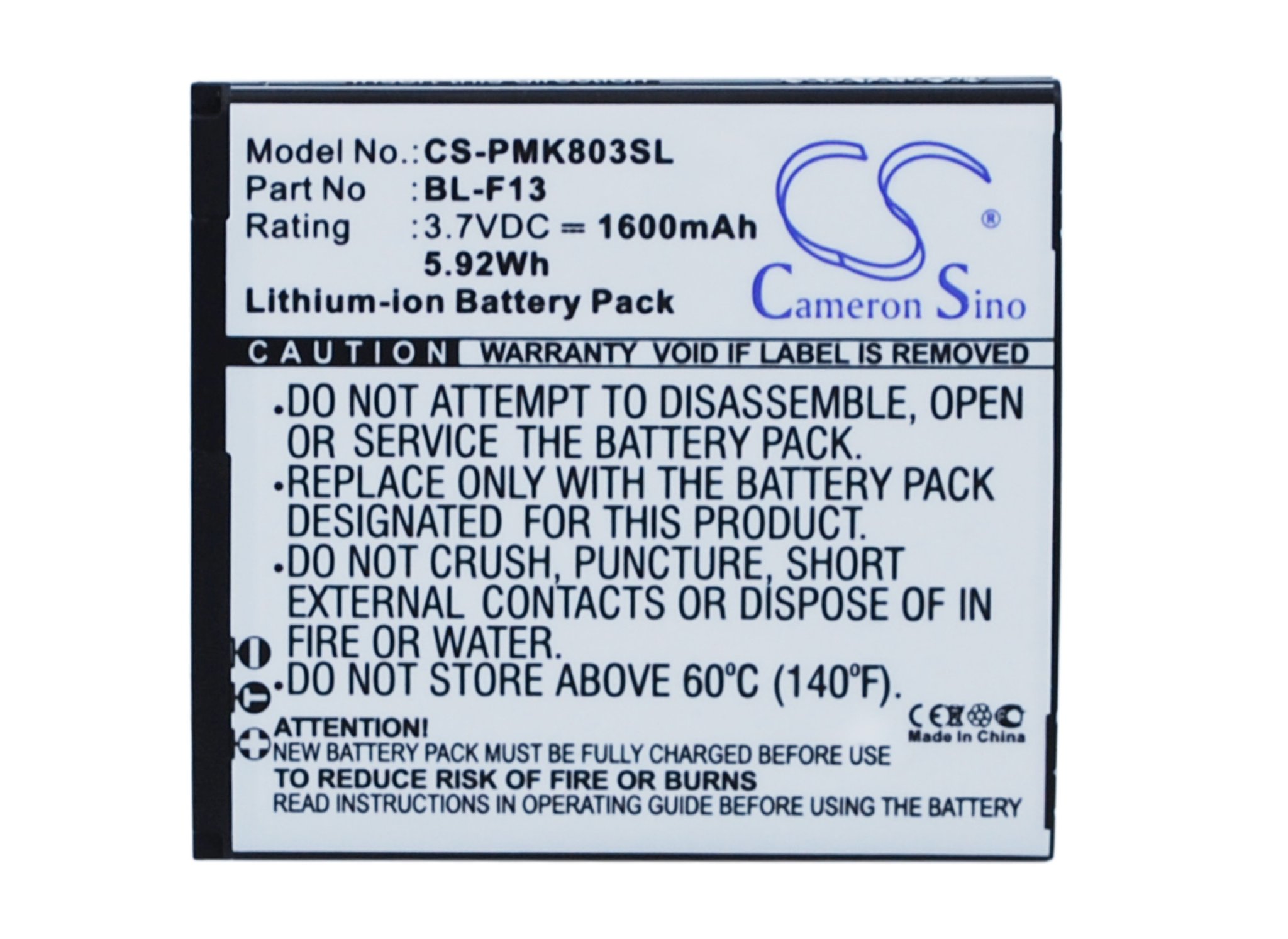 Phicomm BL-F13 1600mAh akumulatoru