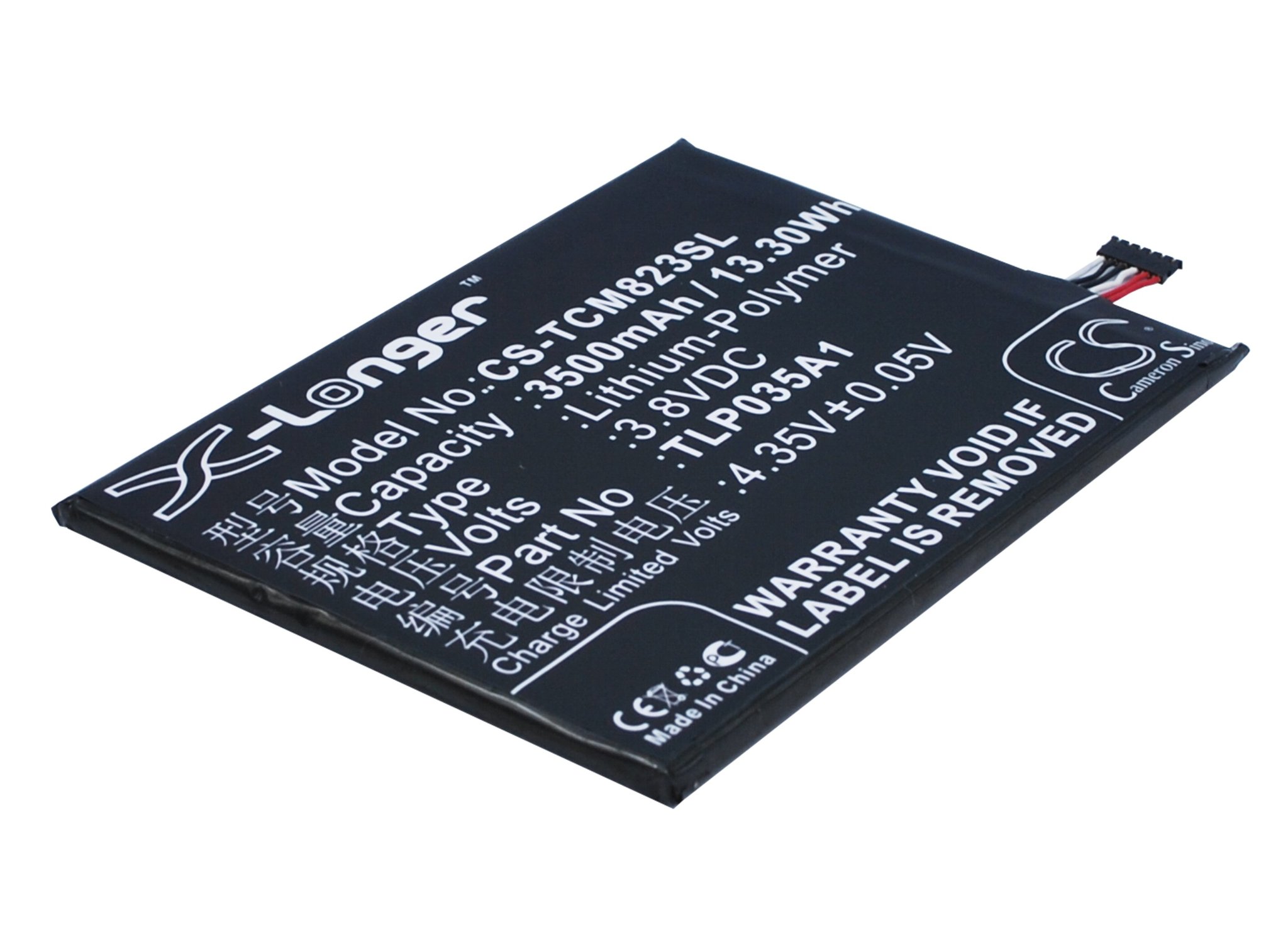 TCL TLP035A1 3500mAh mobile phone battery