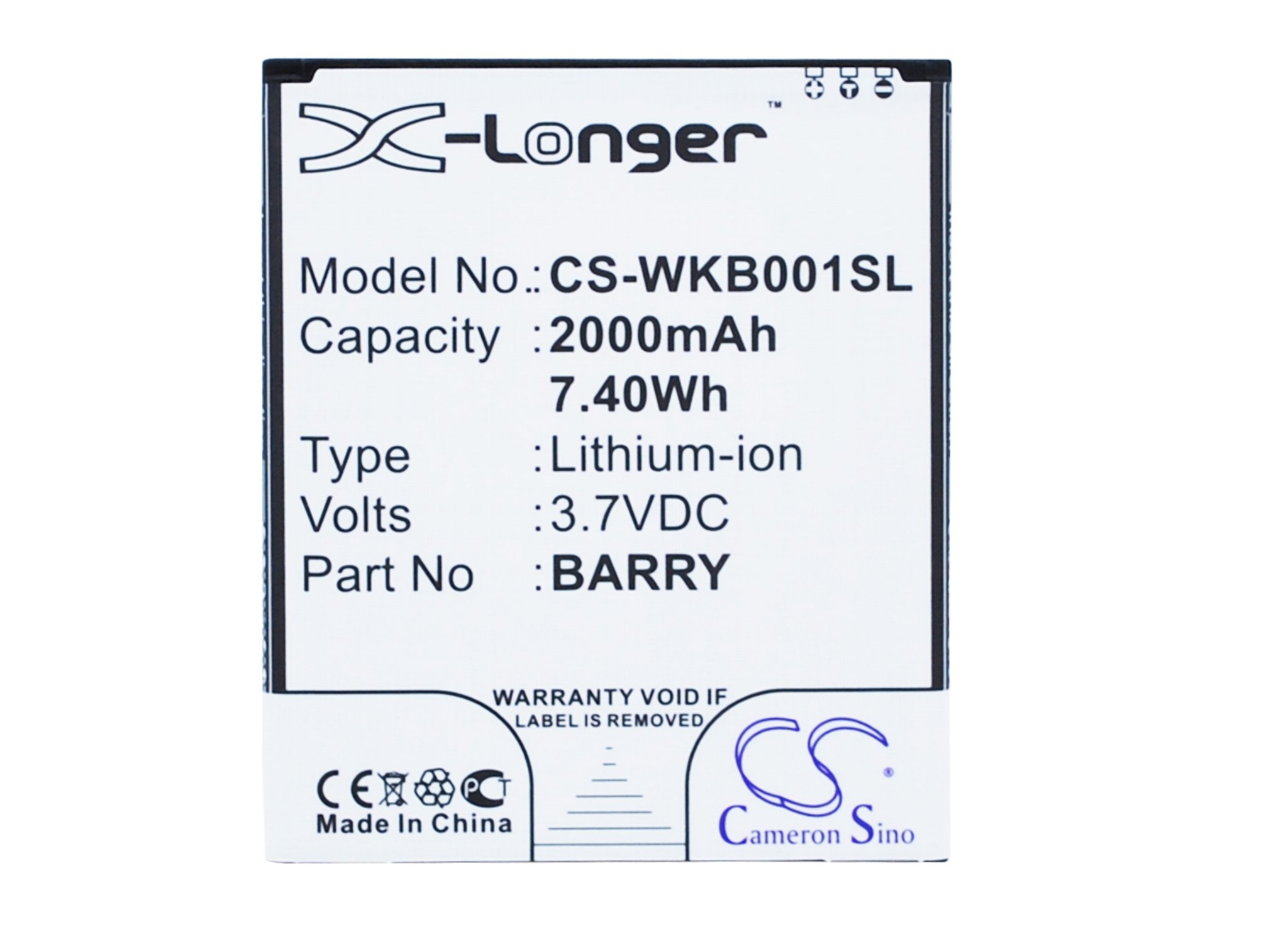 Wiko BARRY 2000mAh akumulatoru