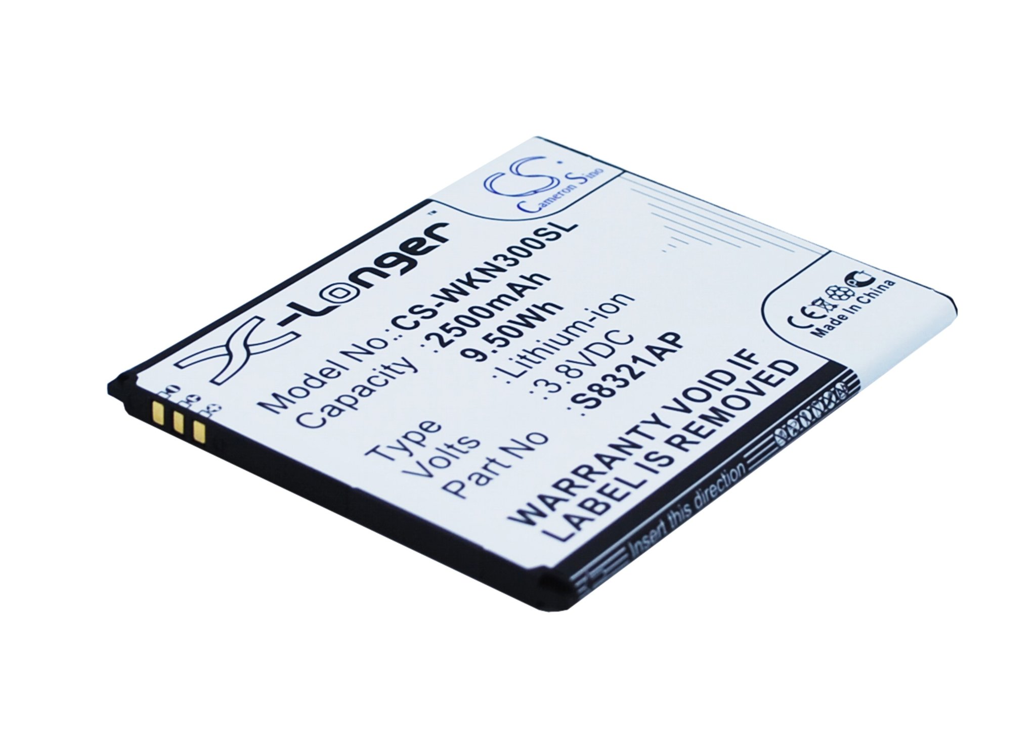 Wiko SLIDE, S8321AP 2500mAh akumulatoru