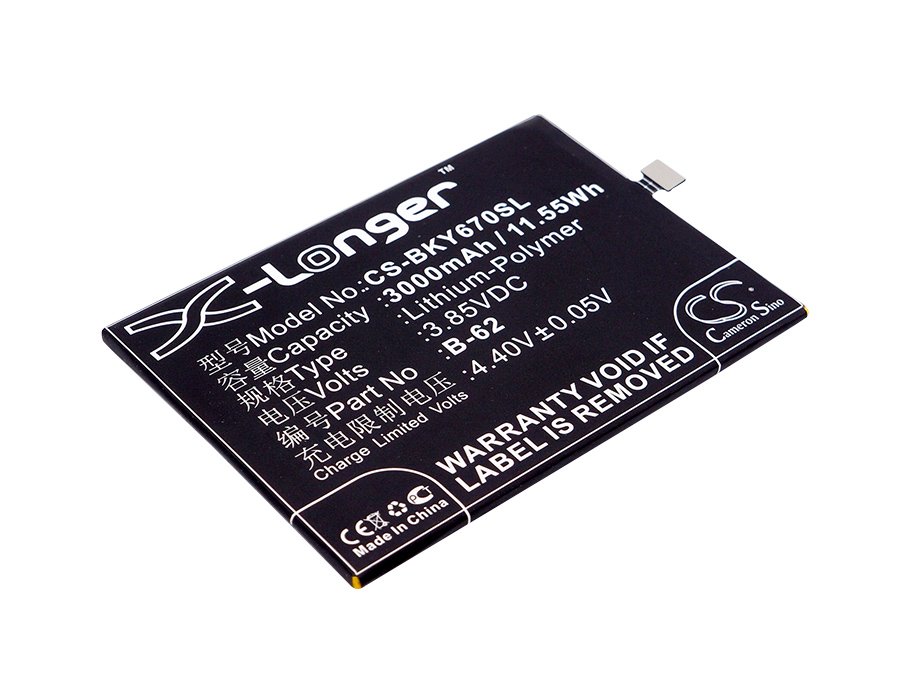 BBK B-62 3000mAh Li-PL mobile phone battery