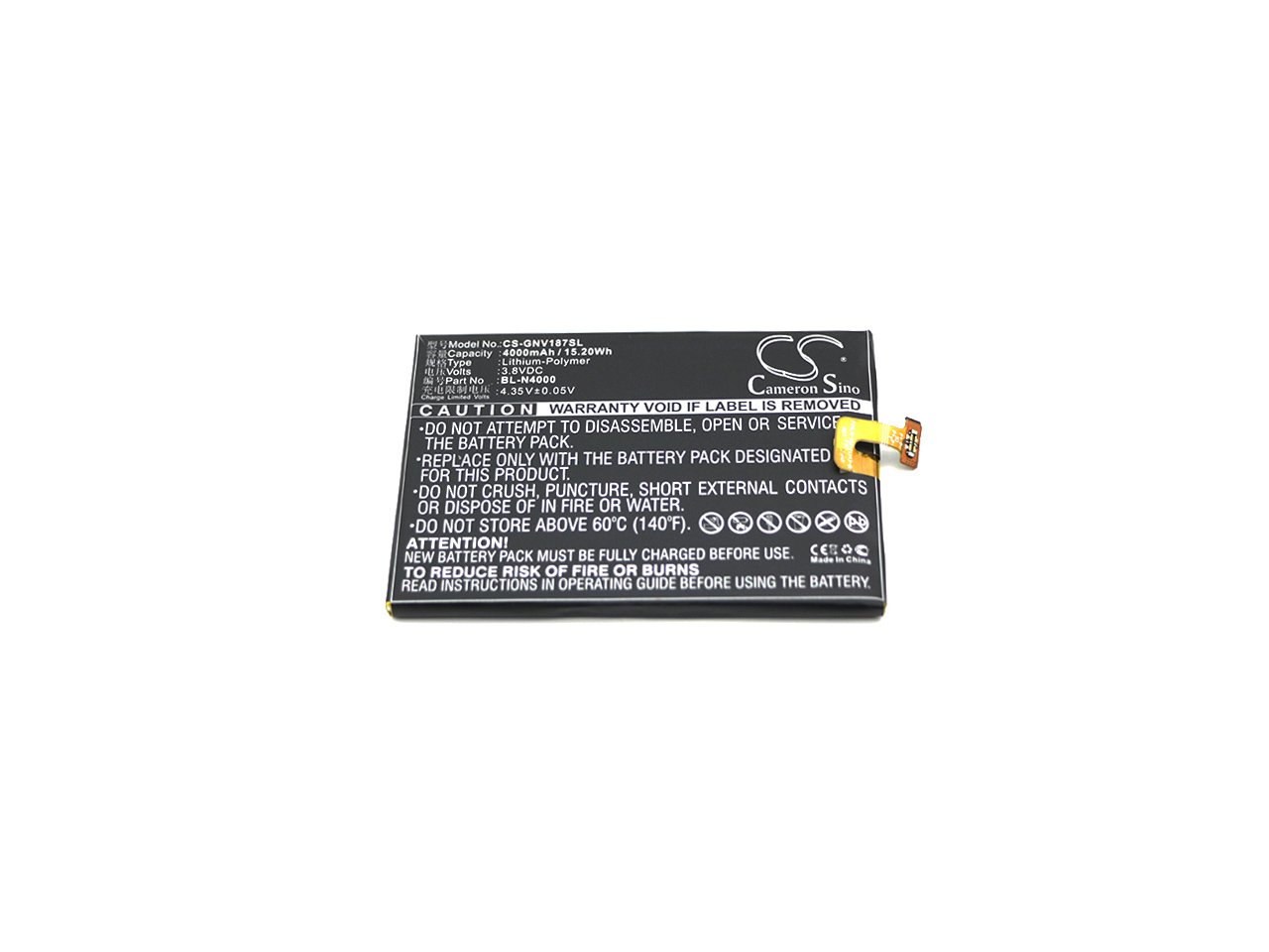BLU BL-N4000 4000mAh Li-PL mobile phone battery
