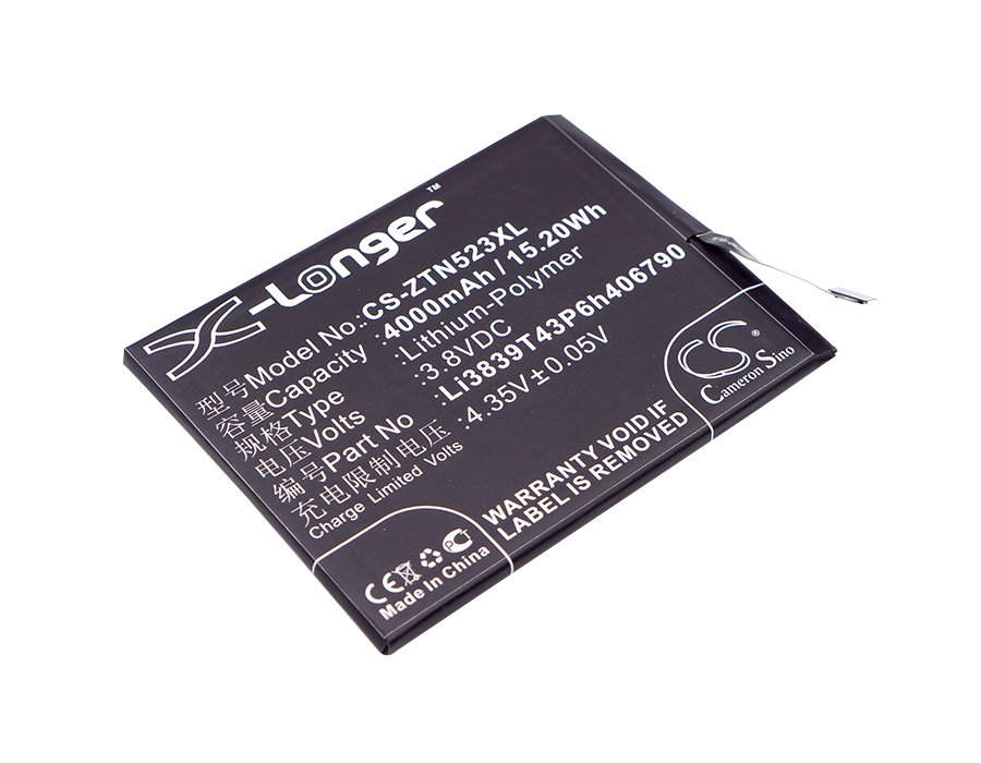 ZTE Li3839T43P6h406790 4000mAh Li-PL phone akumulators