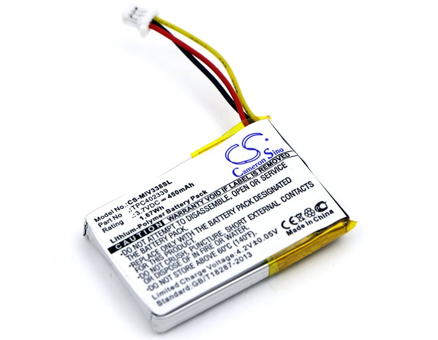 Mio TPC402339 3.7V 450mAh Li-Polymer GPS akku