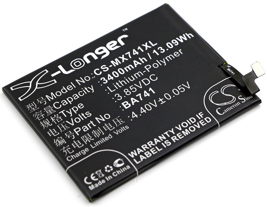 Meizu BA741 3.85V 3400mAh Li-Polymer аккумулятор телефона