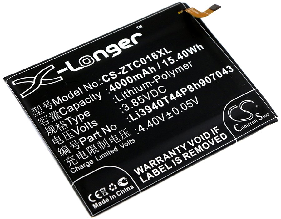 ZTE Axon Max C2016, Li3940T44P8h907043 3.85V 4000mAh Li-Polymer mobile phone battery