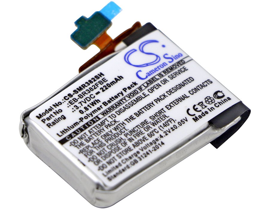 Samsung Gear Live, SM-R382, EB-BR382FBE 3.70V 300mAh Li-Polymer kello akku