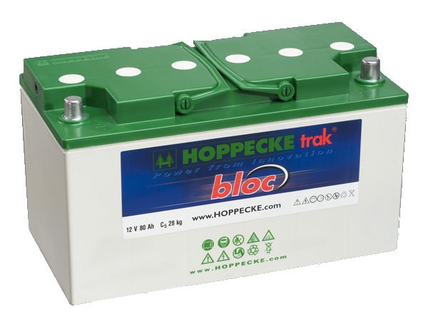 Hoppecke trak bloc 12 TB 80Ah Dryfit Traction