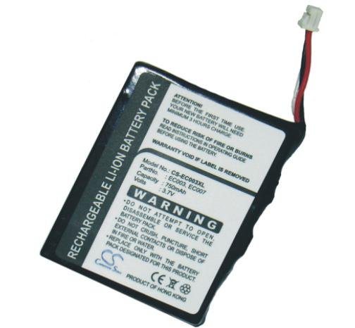 Apple EC003, EC007 MP3 player battery 750mAh