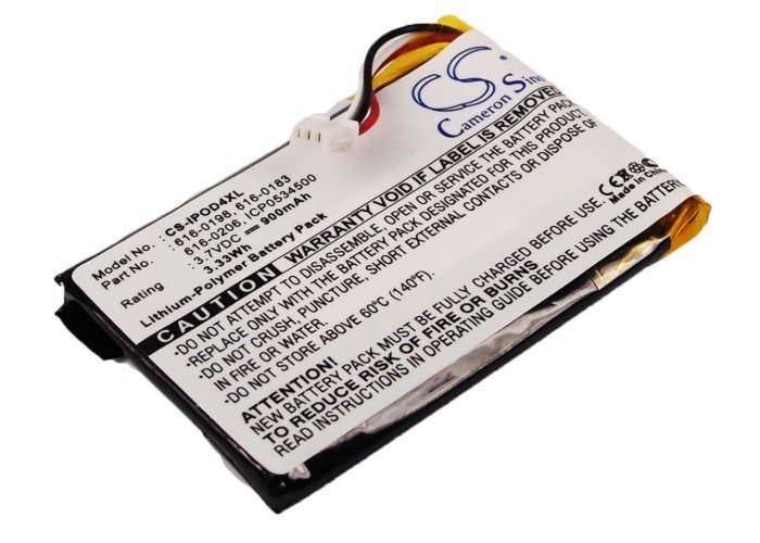 Apple 616-0183 MP3 player battery 900mAh